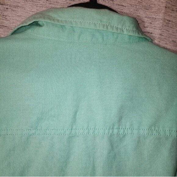 L.L. Bean Linen Blend Green Jacket 3X Plus - Picture 2 of 6
